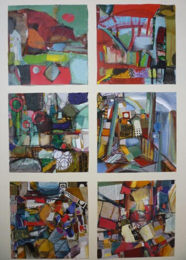 Peinture intitulée "Carnet de voyage -…" par Christelle Veron Cherbonnier, Œuvre d'art originale, Autre