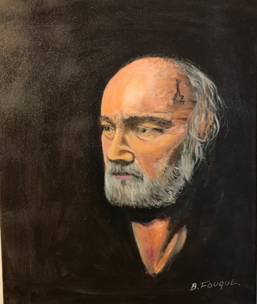 Peinture intitulée "Josef Koudelka" par Bernard Fouque, Œuvre d'art originale, Acrylique
