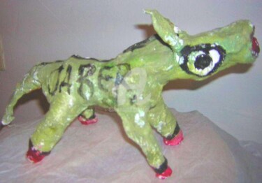 Sculpture intitulée "animal" par Monsieur Jaber, Œuvre d'art originale, Techniques mixtes