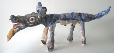 Sculpture intitulée "La loulette" par Monsieur Jaber, Œuvre d'art originale