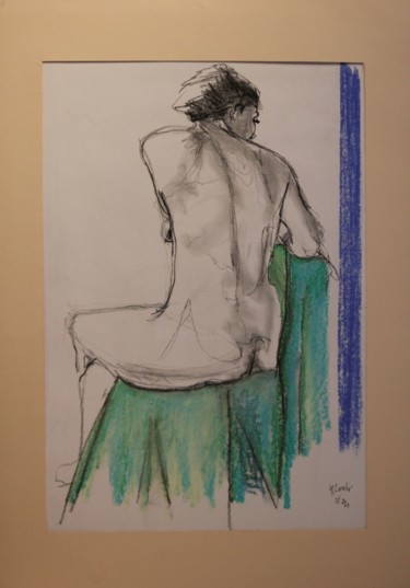 Dessin intitulée "N.R. N° 10" par R. Cavalié, Œuvre d'art originale, Pastel