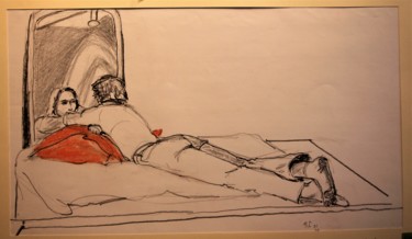 Dessin intitulée "N.R. N° 17" par R. Cavalié, Œuvre d'art originale, Graphite