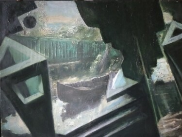 Painting titled ""ВИЛКОВО..СТАРООБРЯ…" by Sergei Bogoliubov, Original Artwork, Oil