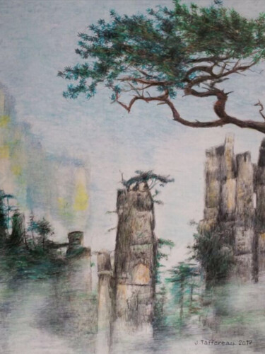 제목이 "Brumes,"인 미술작품 Jacques Tafforeau로, 원작, 다른