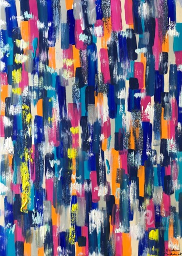 Peinture intitulée "Un amour de Lagon" par Caroline Montigneaux, Œuvre d'art originale, Acrylique