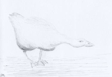 Dessin intitulée "k'oie ?" par Philip Moreau, Œuvre d'art originale, Stylo à bille