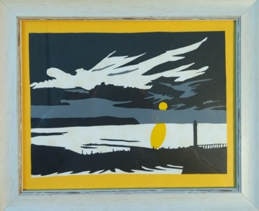 印花与版画 标题为“Whitby harbour” 由Paul Antwis, 原创艺术品, 丝网印刷