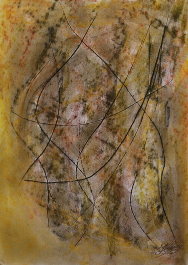 Painting titled "1 / Douces Courbes" by Jean-Christophe Hilaire, Original Artwork, Pastel