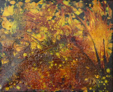 Painting titled "Black Night" by Pertti Matikainen, Original Artwork, Oil