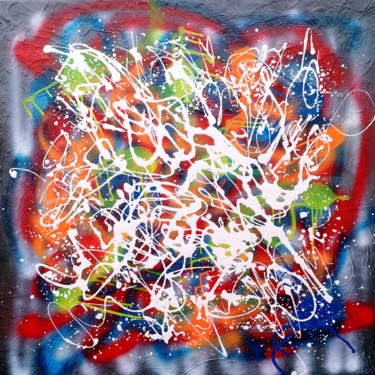 Peinture intitulée "N° 134 On the road" par Isa-L, Œuvre d'art originale, Acrylique Monté sur Châssis en bois