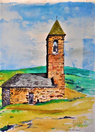 Peinture intitulée "ND du Mont Carmel" par Patrick Nevoso, Œuvre d'art originale