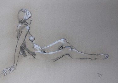 N°237 Clin d’œil Degas Dessin intitulée "N°237 Clin d’œil D…" par R. Cavalié, Œuvre d'art originale, Craie