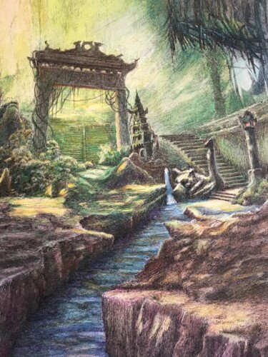 Peinture intitulée "Les gardiens de la…" par Jacques Tafforeau, Œuvre d'art originale, Autre