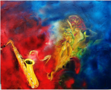 Nuit blanche Peinture intitulée "Nuit blanche" par Jean-Jacques Layeux, Œuvre d'art originale, Acrylique