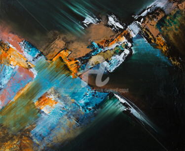 Painting titled "Suspiria" by Françoise Dugourd-Caput, Original Artwork, Acrylic Mounted on Wood Stretcher frame