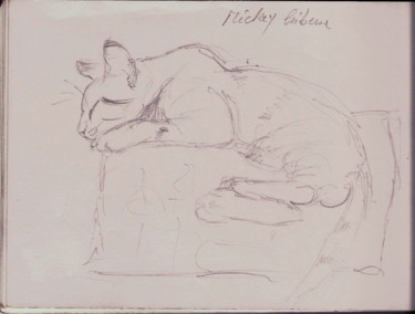 Dessin intitulée "croquis-de-mickey-1…" par Patrick Nevoso, Œuvre d'art originale