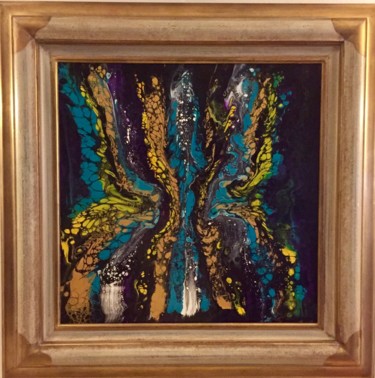 Peinture intitulée "« Papillon sur l’ép…" par Adina De Souzy, Œuvre d'art originale