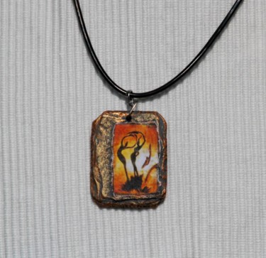 Design titled "Harmonie ocre-perso…" by S Eymond Laritaz, Original Artwork, Necklaces