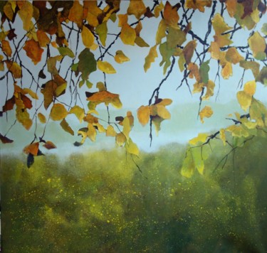 la fin de l'été Peinture intitulée "la fin de l'été" par Catherine Cazaentre, Œuvre d'art originale, Acrylique Monté sur Châssis en bois