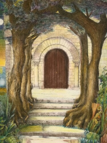 Painting titled "La montée des march…" by Jacques Tafforeau, Original Artwork, Other