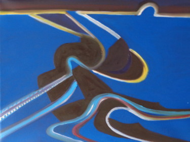 Peinture intitulée "VDN2" par Agnieszka Rozek, Œuvre d'art originale, Huile