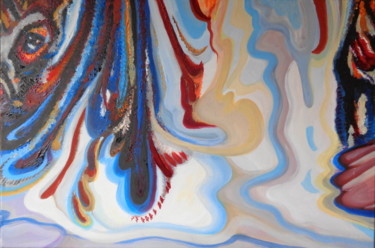 Peinture intitulée "LA1" par Agnieszka Rozek, Œuvre d'art originale, Huile
