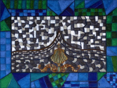 Peinture intitulée "La porte" par Laure Barlet, Œuvre d'art originale, Huile