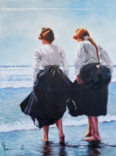 Painting titled "Spring Morning." by Igor Shulman, Original Artwork, Oil