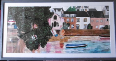 Peinture intitulée "Sainte Marine Finis…" par Brigitte Barcelo, Œuvre d'art originale, Acrylique