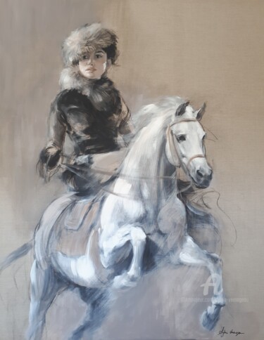 Peinture intitulée "Anna Karenine" par Sylvie Vernageau, Œuvre d'art originale, Acrylique