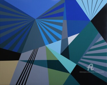 Peinture intitulée "alignements" par Paddy Manlay (Paddy), Œuvre d'art originale, Acrylique