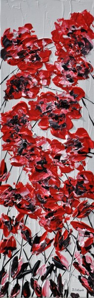 Painting titled "Poppy Delight 1" by Daniel Urbaník, Original Artwork, Acrylic