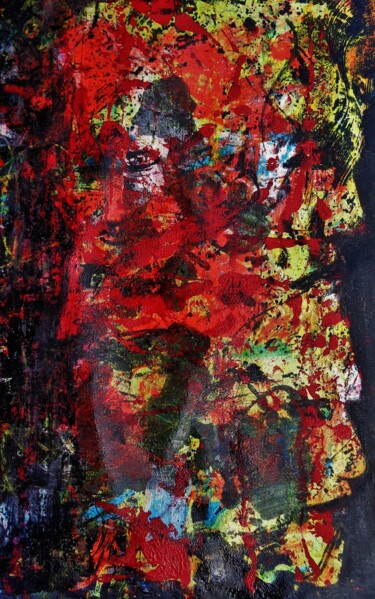 Schilderij getiteld "cela dépend du poin…" door Francisco Mendes, Origineel Kunstwerk, Olie