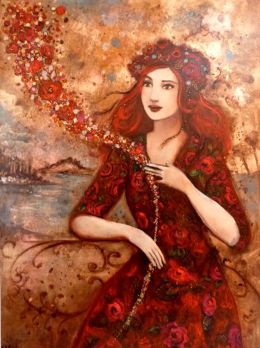 Peinture intitulée "Sortilège" par Loetitia Pillault, Œuvre d'art originale, Acrylique