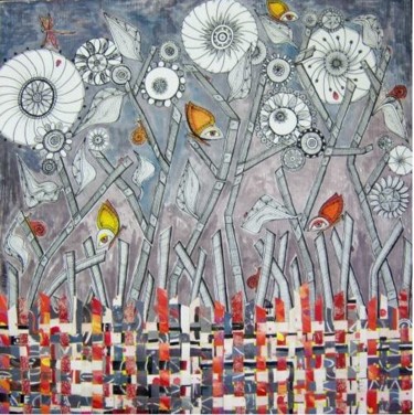 Dessin intitulée ""Papillons des Pens…" par Sylvie Lohmann, Œuvre d'art originale, Encre