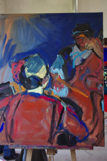 Peinture intitulée "Lucie et François e…" par Nadine Nacinovic, Œuvre d'art originale, Acrylique