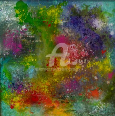Peinture intitulée "le bonheur en image" par Frederic Janssens (Fredj), Œuvre d'art originale, Acrylique