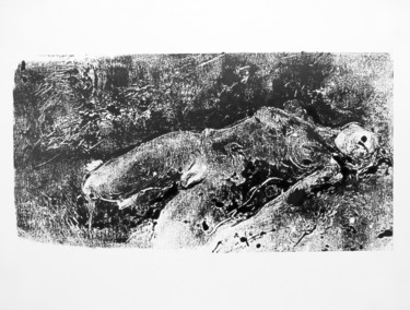 Gravures & estampes intitulée "nemeton-7" par Sébastien Bocquet, Œuvre d'art originale