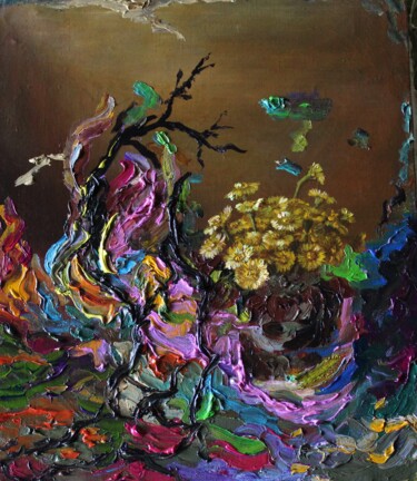Painting titled "Spring" by Margarita Makarova, Original Artwork, Oil