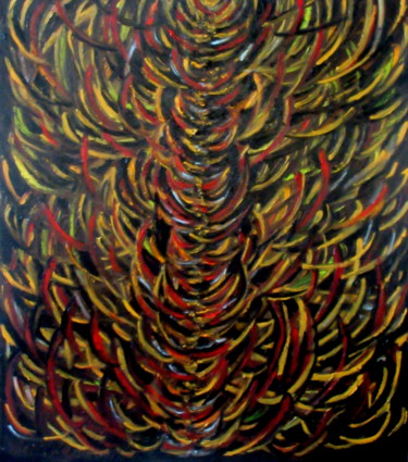 Peinture intitulée "In Life's jungle" par Marianne Charlotte Mylonas-Svikovsky (Marlo), Œuvre d'art originale, Huile