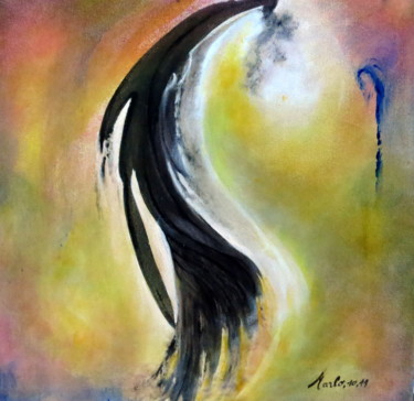 Peinture intitulée "in-mouvement-acryli…" par Marianne Charlotte Mylonas-Svikovsky (Marlo), Œuvre d'art originale, Acrylique