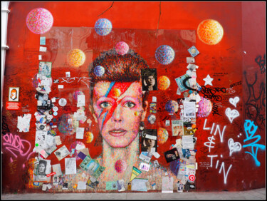 摄影 标题为“Bowie memorial.jpg” 由Florence Pouget-Landrieu, 原创艺术品
