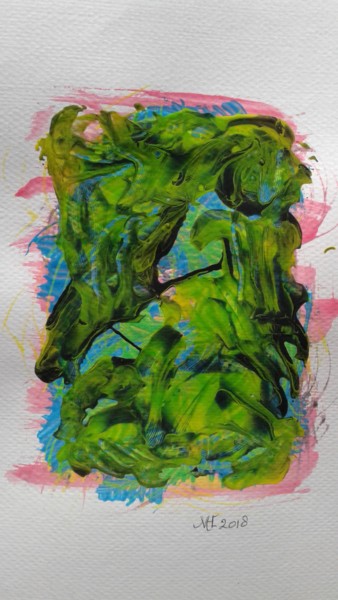 Schilderij getiteld "20180524-194626.jpg" door Marianne Huizinga, Origineel Kunstwerk