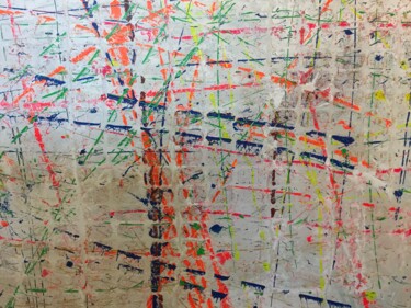 Painting titled "Sans titre" by Razu, Original Artwork, Acrylic