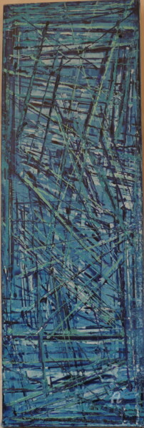 Schilderij getiteld "BlueForest" door Kilouart, Origineel Kunstwerk, Acryl