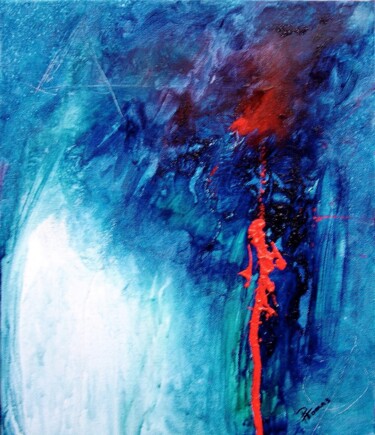 Peinture intitulée "La lumière fut !" par Pascal Thomas, Œuvre d'art originale, Acrylique