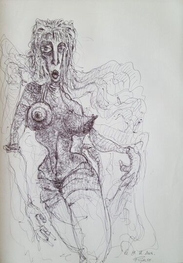 Sofia.jpg 图画 标题为“Sofia.jpg” 由Thierry Pujalte, 原创艺术品, 圆珠笔