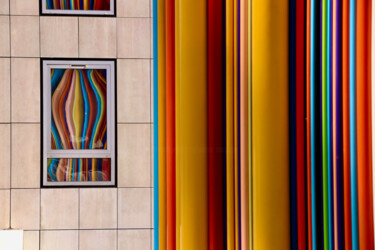 Paris, La Défense, lignes colorées Fotografía titulada "Paris, La Défense,…" por Pierre-Yves Rospabé, Obra de arte original, Fotografía digital