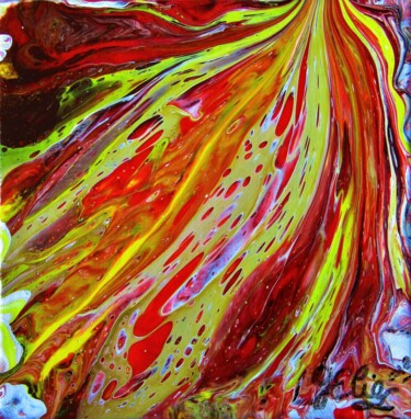 Peinture intitulée "Eruption" par Elodie Gaschy (GElie), Œuvre d'art originale, Acrylique Monté sur Châssis en bois