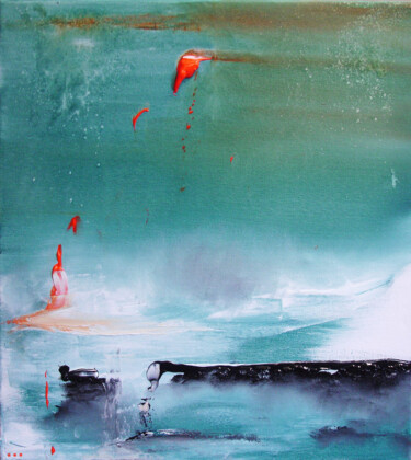 Peinture intitulée "Ataraxie" par Pascal Thomas, Œuvre d'art originale, Acrylique